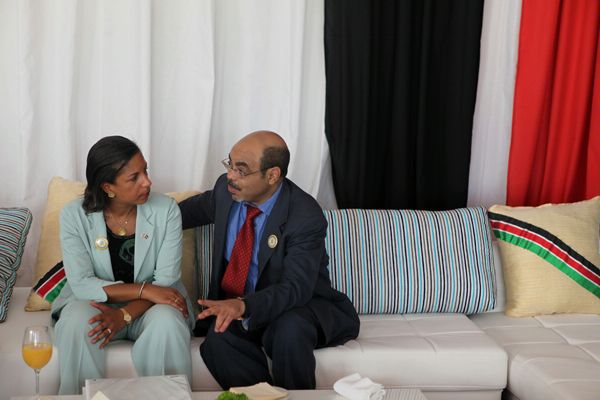 Susan Rice and Meles Zenawi