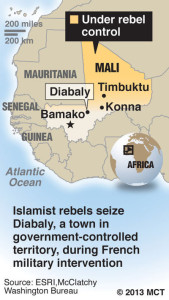 Mali under rebel control